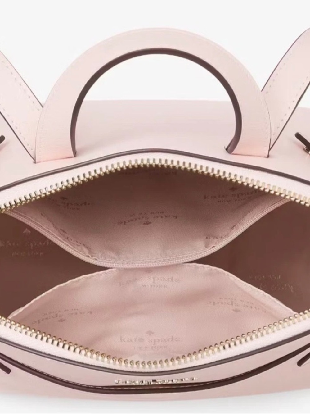 Kate Spade Staci Leather Backpack Purse NWT/NEW Ballet Pink - Picture 3 of 10